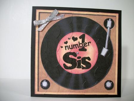 Number 1 Sis Record Scallop Edge Side Stacker by Susan Mehlbaum