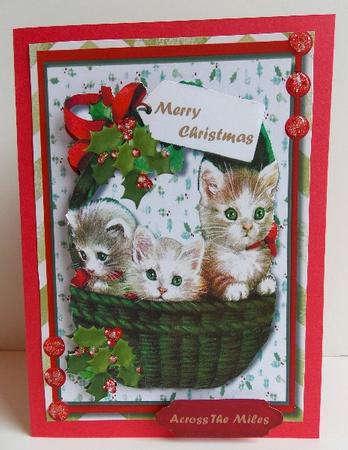 Three Little Kitties Ready for Christmas  by Susan Mehlbaum