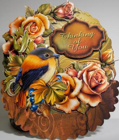Touch of Autumn Birthday Rocker by Susan Mehlbaum