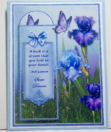 Iris Garden - Bookmark Pocket Card by Susan Mehlbaum