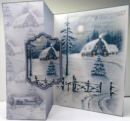Vintage Country House No Hole Fold Back Card by Susan Mehlbaum