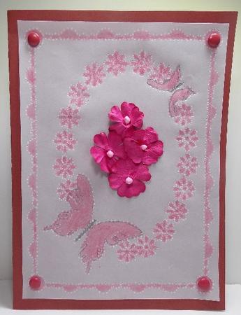 Flower and Butterfly Border Parchment Pattern Featured Gallery Photo