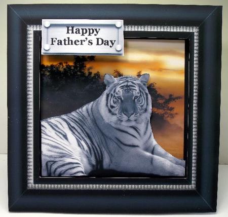 Regal White Tiger Dimensional Card Mini Kit by Susan Mehlbaum