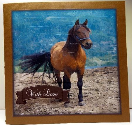Beautiful Horse Watercolour Pyramid Topper by Susan Mehlbaum