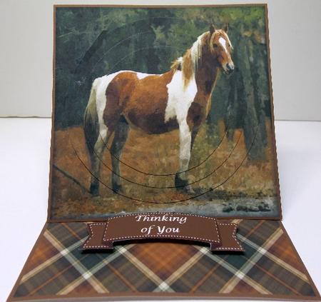 Wild Pony Mini Easel Card by Susan Mehlbaum