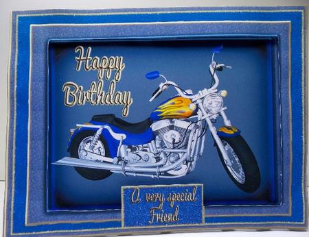 Happy Birthday - Motorbike Theme by Susan Mehlbaum