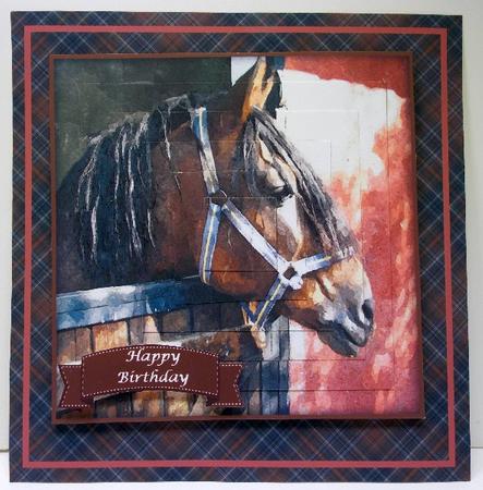 Beautiful Horse Watercolour Pyramid Topper by Susan Mehlbaum