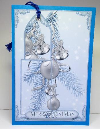 Silver Christmas Decoration Bookmark Keepsake by Susan Mehlbaum