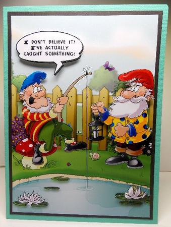 Fishing Gnomes A4 by Susan Mehlbaum
