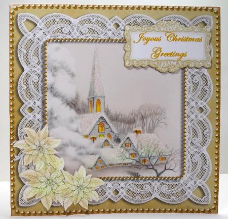 Ice Church My Daughter 8in Sentiment Topper by Susan Mehlbaum