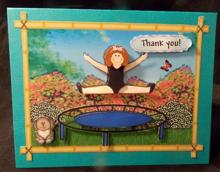 Girl on a Trampoline Sbs by Susan Mehlbaum