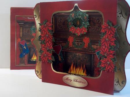 3D Shadow Box - the Stockings Were Hung by Susan Mehlbaum