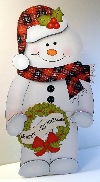 3D on the Shelf Card Kit - Little Christmas Snowman Mack by Susan Mehlbaum