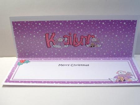 Large Dl Christmas Kailynn Snowmen Insert by Susan Mehlbaum