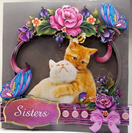 Cute Pair of Kittens Card Front and Gift Card by Susan Mehlbaum