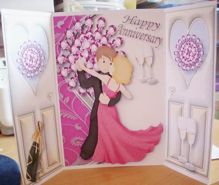 Happy Anniversary! Pretty in Pink Gatefold by Susie Woodward
