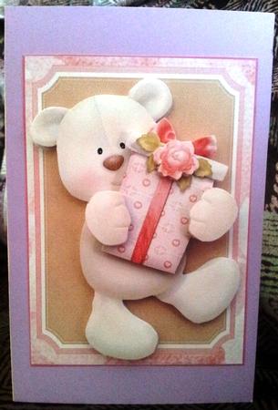 Teddy with Presents 2 - Mini Gatefold by Susie Woodward
