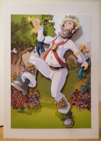 Morris Dancer Dude. by Susie Woodward