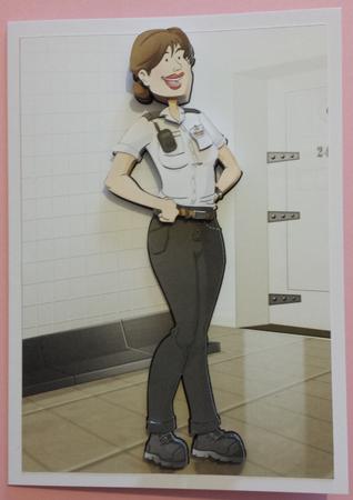 Prison Guard Lady by Susie Woodward
