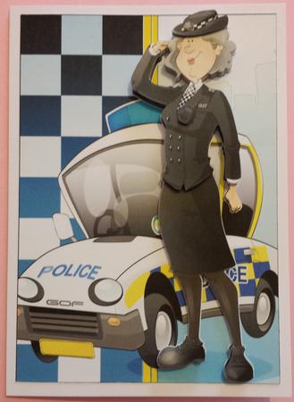 Policewoman Retirement Dudess by Susie Woodward