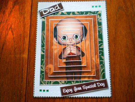 Special Dad or Grandad Pyramage by Suzanne Burrows