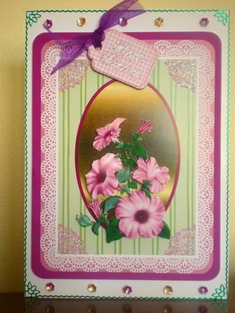 Pink Petunias by Suzanne Burrows