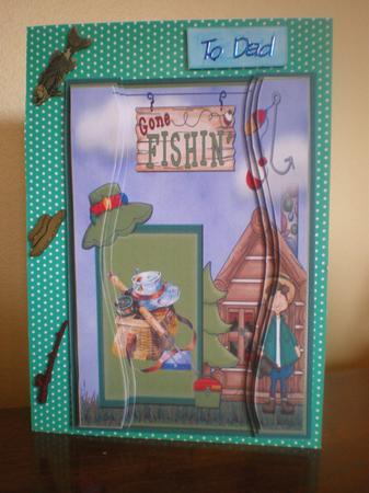 Gone Fishin' Side Stacker by Suzanne Burrows