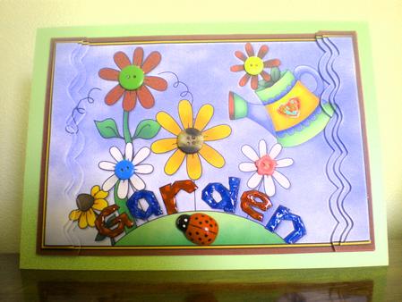 In My Garden Wavy Side Stacker by Suzanne Burrows