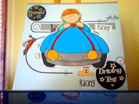 Boy Racer Doodles Digital Stamp by Suzanne Burrows