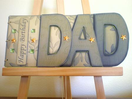 Dad Elegant Metallic Book Sheet by Suzanne Burrows