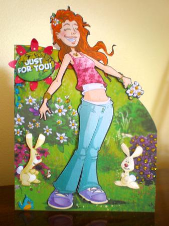 Curly Red Head Girl Shaped. by Suzanne Burrows
