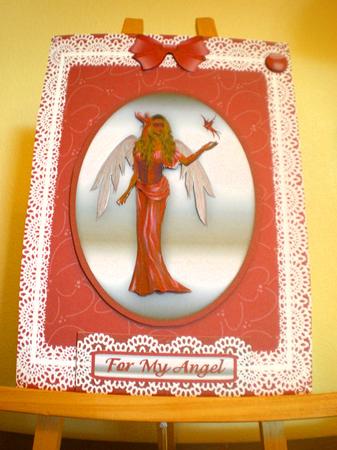 Angel 'n Lace Step by Step Card Front by Suzanne Burrows