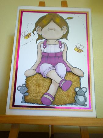 Farmer Girl Doodles A4 by Suzanne Burrows