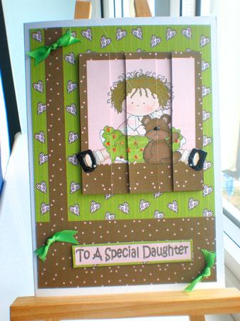 Happy Birthday Special Daughter-friend Stacker Card Front by Suzanne Burrows