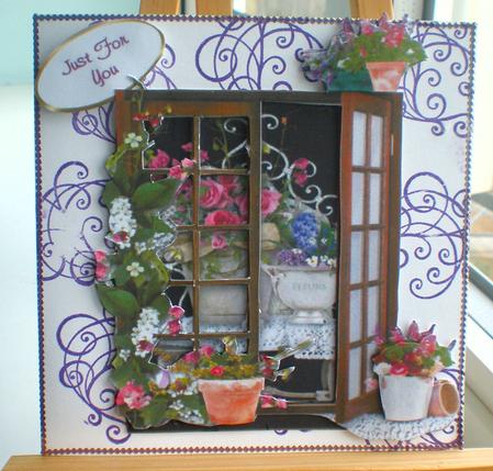 A Window Full of Flowers by Suzanne Burrows