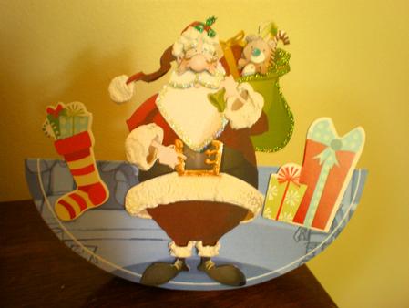 Santa Dude Ii Wobble Card. by Suzanne Burrows
