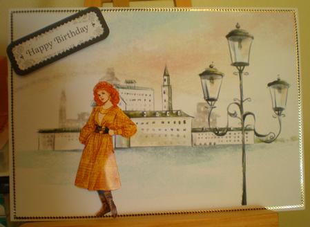 2 A5 Backgrounds for Your Decoupage Ladies & Rubber Stamps by Suzanne Burrows