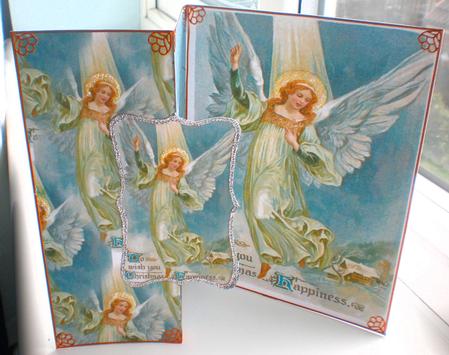 Angel of Peace Larger Fold Back by Suzanne Burrows