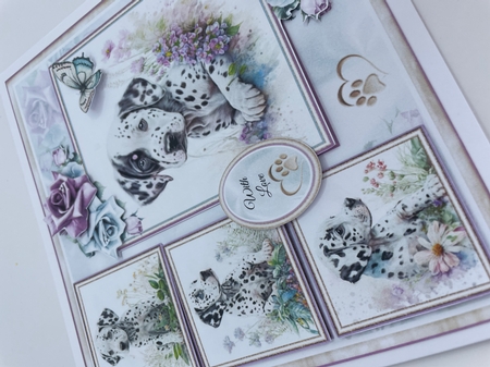 Dalmatian Puppy Collage Mini Page Kit by Suzanne Foard