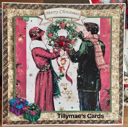 Hanging The Christmas Wreath - 8x8 Mini Kit by Suzanne Kavanagh