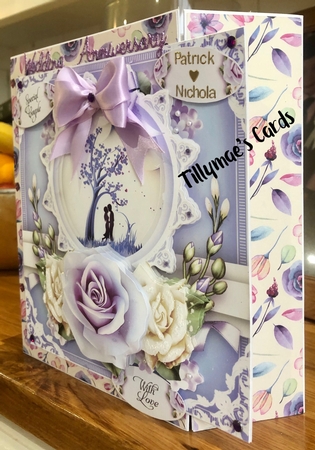 Violet Couple Love Card Mini Kit by Suzanne Kavanagh