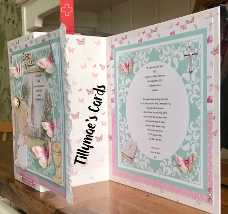 First Holy Communion Girl Card Mini Kit & Decoupage (Blonde Hair) by Suzanne Kavanagh