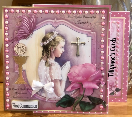 First Communion Girl with Rose by Suzanne Kavanagh