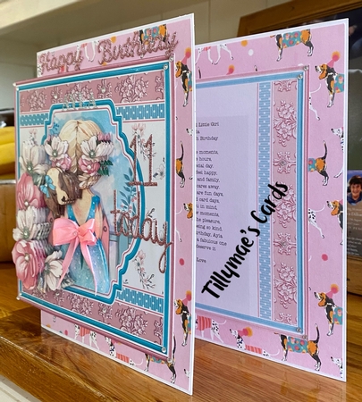 PUPPY LOVE 7.5 Decoupage & Insert Card Kit by Suzanne Kavanagh