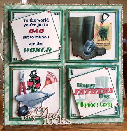 8x8 The world to me Dad gardener mini kit by Suzanne Kavanagh