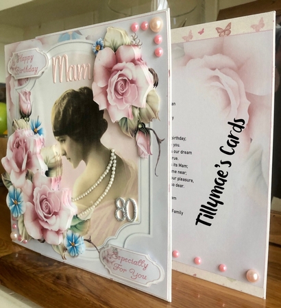 8x8 Cool roses with vintage lady mini kit by Suzanne Kavanagh