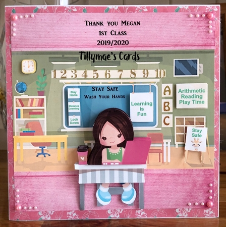 Thank You Teachers / Teacher Decoupage Mini Kit (Covid-19) by Suzanne Kavanagh