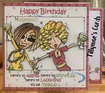 8x8 JJ and Scarlette heres to aging mini kit by Suzanne Kavanagh