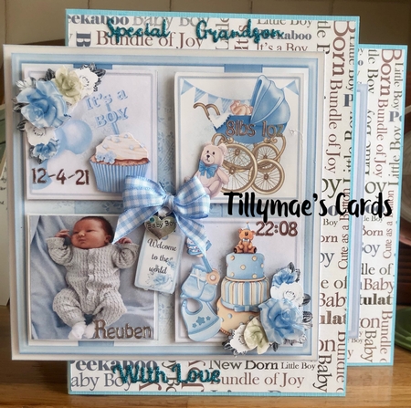 Baby Boy Collage Mini Page Kit by Suzanne Kavanagh
