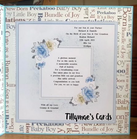 Baby Boy Collage Mini Page Kit by Suzanne Kavanagh